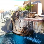 Waterfall at Cerritos Beach Inn